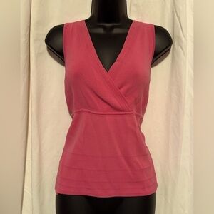 Loft Women's Sz L Sleeveless Knit Summer Top Pink